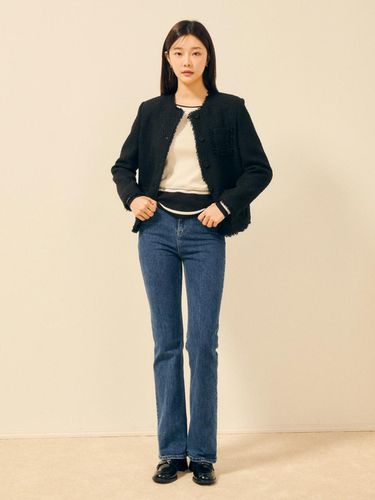 Slim High-Waist Boot-Cut Denim Pants (GPBP8SLT51) - JJ JIGOTT - Modalova