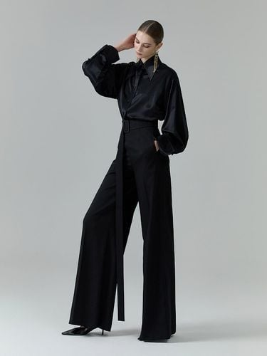 High Waist Pleated Belted Wide Pants [] - NUMERO SETTE - Modalova