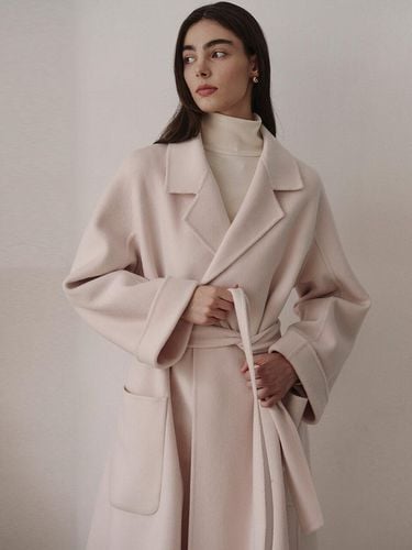 Wool Handmade Premium Merino Coat [Light Pink] - GIEMAR - Modalova