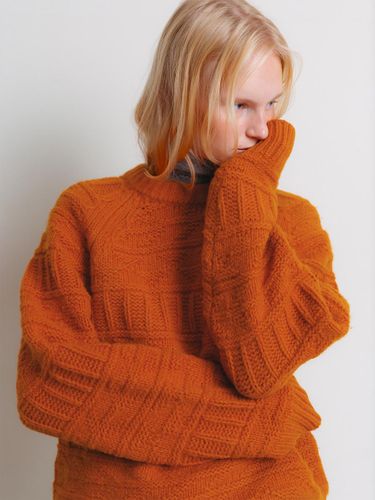 Fisherman Irish Knit Wool Sweater [ORANGE] - The Raust - Modalova