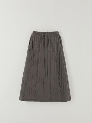 Padded A-line Long Skirt [Gray] - The Raust - Modalova