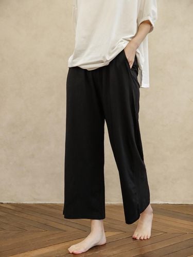 Wide Fit Cotton Modal Relaxed Pants - comfortlab - Modalova