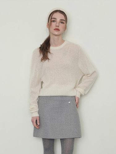 Cashmere Silk Round Neck Relaxed Fit Knit [] - sisterhood - Modalova