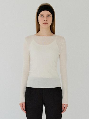 Wool Blend Fitted Base Top [Beige] - BENEATER - Modalova