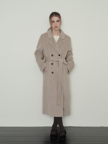 Wool Boucle Double Long Coat [] - sisterhood - Modalova