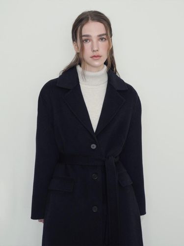 Classic Single Merino Wool Long Coat [] - sisterhood - Modalova