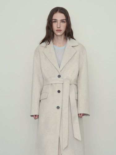 Classic Merino Wool Single Long Coat [] - sisterhood - Modalova