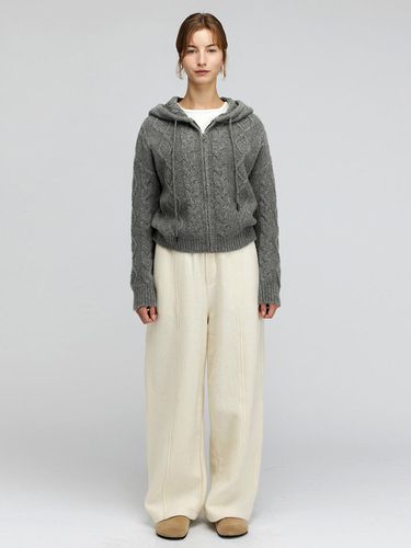 Cozy Knit Wide Banding Pants - KOZNOK - Modalova