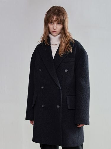 Half-length Oversized Double Fit Coat [Black] - mu:arvo - Modalova