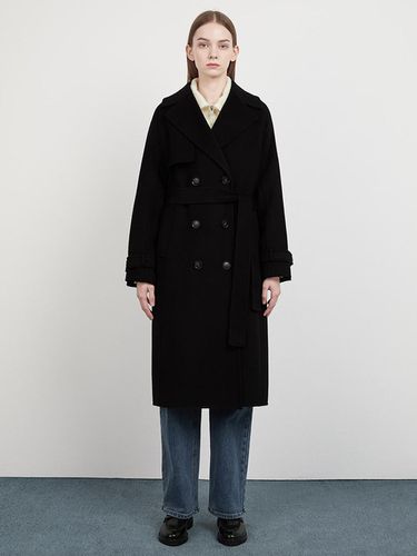 Flap Wool Double Handmade Coat (AWHCTO41180) - SISTINA - Modalova