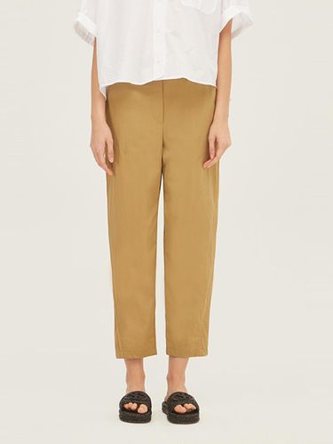 Color Block Side Line Elastic Cotton Blend Pants (SAPT39331BG) - Sisley - Modalova