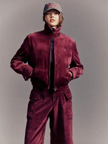 CCL Velvet Blouson Jacket [Wine] - Cocancl - Modalova