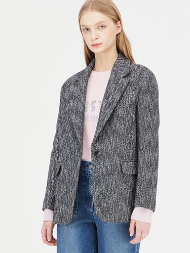 Wool Blend Single Button Tailored Jacket (SAJK02411BK) - Sisley - Modalova