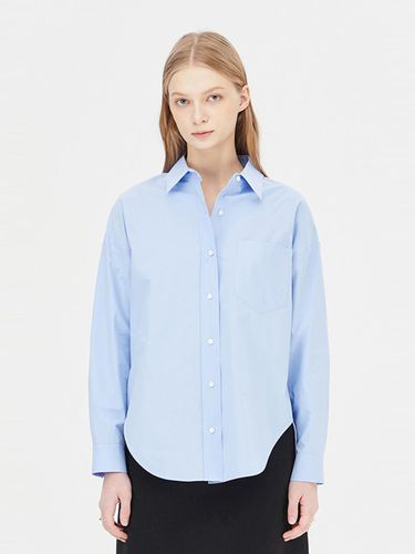 Maple Overfit Cotton Blouse (SAWS04411LB) - Sisley - Modalova