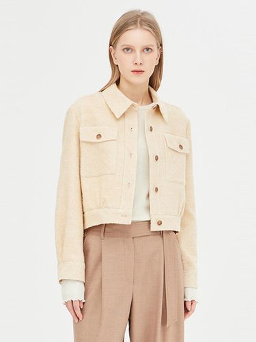 European Cropped Tweed Jacket (SAJK03411BG) - Sisley - Modalova