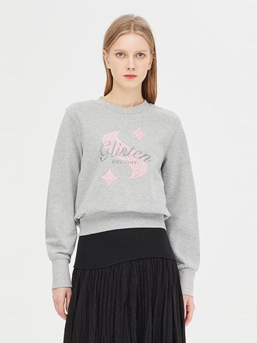 Metal Embroidered Cotton Blend Regular Fit Sweatshirt (SATS04411GR) - Sisley - Modalova