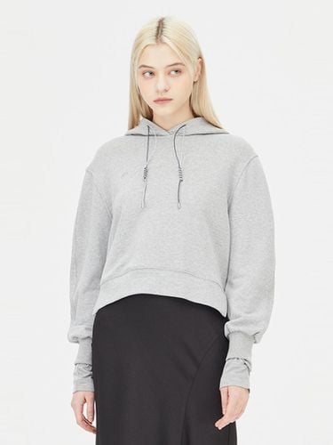 Tom Button Crop Hoodie Jersey T-shirt (SATS08411MG) - Sisley - Modalova