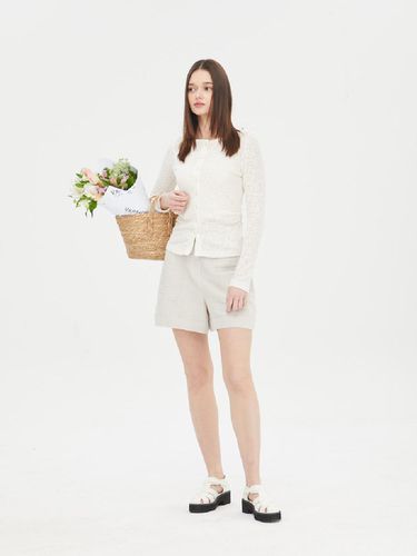 Michelan Belted Roll-up Short Pants [] (SAPT90431) - Sisley - Modalova