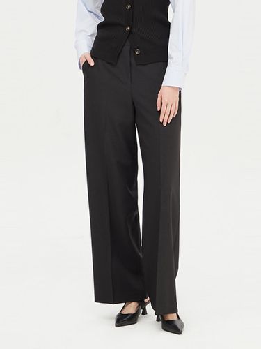 Monterosa Knit Banding Straight Fit Pants (SAPT32431BK) - Sisley - Modalova