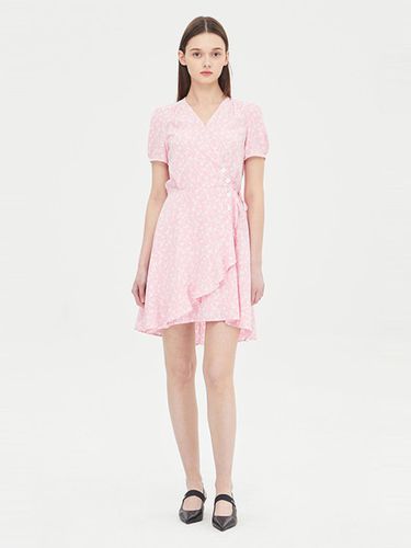 Floral Checkered Mini Dress [Pink] (SAOP92431PK) - Sisley - Modalova