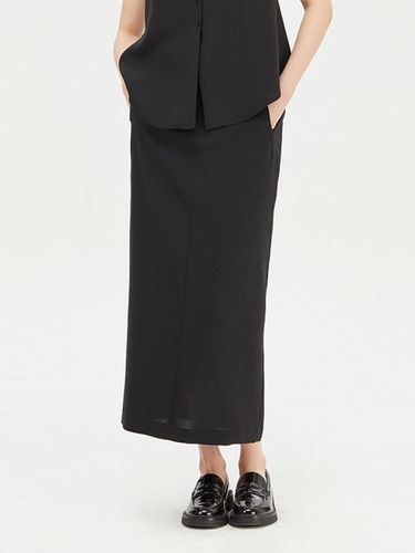 LAFORET H-Line Elastic Polyester Skirt [Black] (SASK32431BK) - Sisley - Modalova