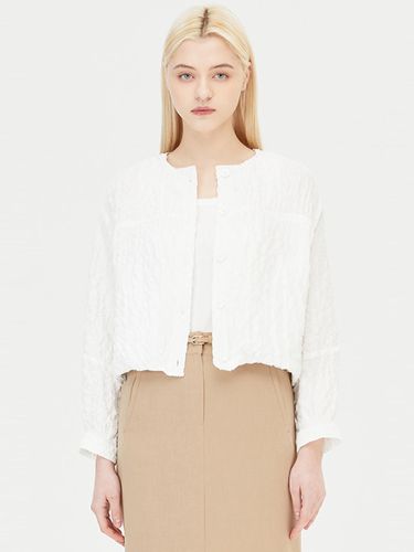 Round Neck Elastic Sleeve Blouson Jumper (SAJP35431WH) - Sisley - Modalova