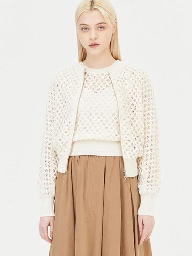 Lace Two-way Zip-up Blouse (SAWS40431BE) - Sisley - Modalova