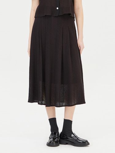 Hibis Lace Flare Skirt [Black] (SASK35431BK) - Sisley - Modalova