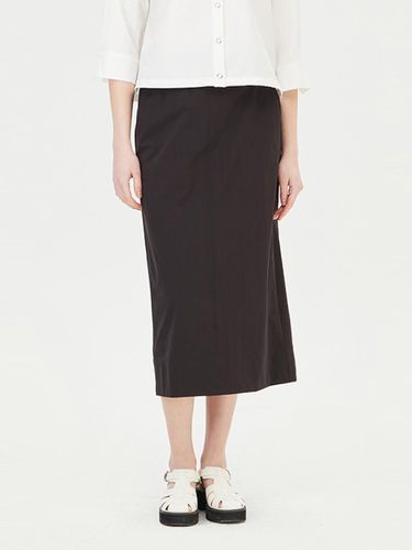 H-line Elastic Banding Lightweight Skirt (SASK81431BK) - Sisley - Modalova