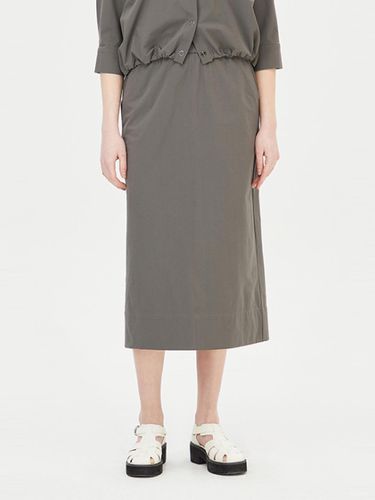 H-line Banding Lightweight Skirt (SASK81431DG) - Sisley - Modalova