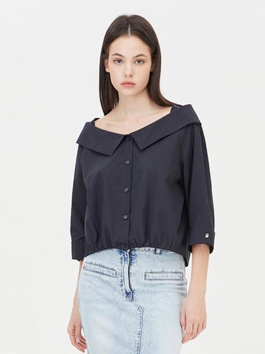 Off-Shoulder Banding Asymmetric Blouse (SAWS46431DN) - Sisley - Modalova