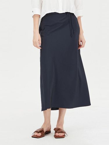 Strap Full Elastic Waist Skirt [Navy] (SASK42431NY) - Sisley - Modalova