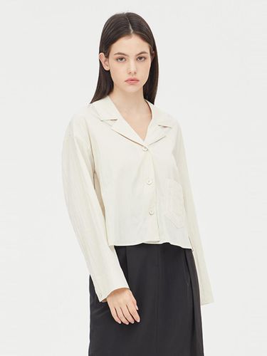 Rayon Blend Embroidered Pocket Shirt (SAWS37431BE) - Sisley - Modalova