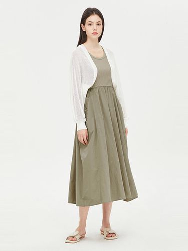 Ribbed Knit Cotton-Blend Two-Piece Sleeveless Dress (SAOP48431KA) - Sisley - Modalova