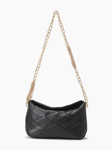 Quilted Leather Chain Mini Bag [Black] (SCBG01411BK) - Sisley - Modalova