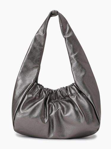 Lambskin Shirred Lightweight Shoulder Bag [Grey] (SCBG02411GR) - Sisley - Modalova