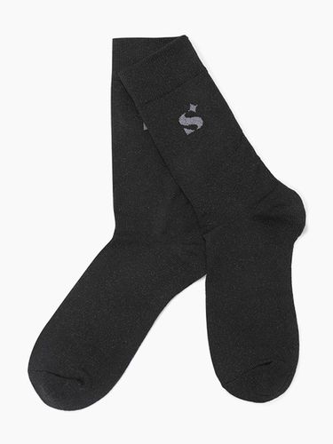 Glitter Cotton Blend Ankle Socks (SCSO04411BK) - Sisley - Modalova