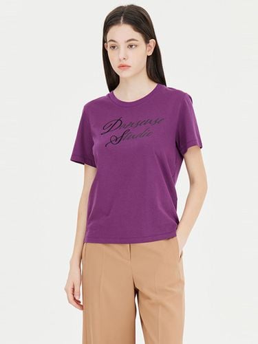 Rat Print Embroidered Cotton Regular Fit T-shirt (SATS01441VO) - Sisley - Modalova