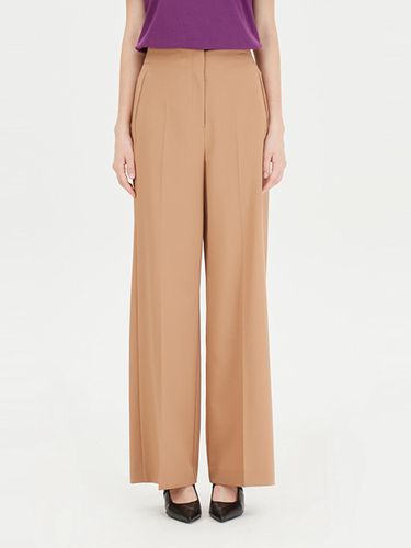 Side Slit Wide Straight Pants (SAPT02441CA) - Sisley - Modalova