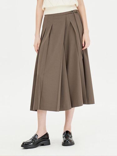 Overzin Pintuck Wide-leg Culottes Pants (SAPT01441BR) - Sisley - Modalova