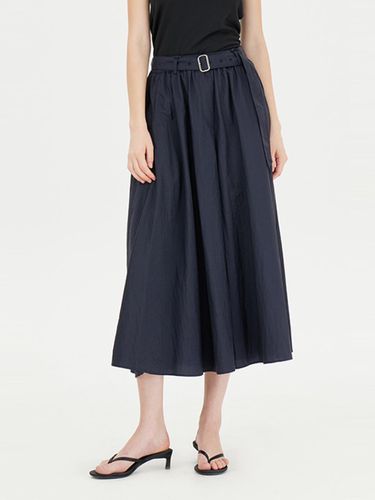 Belted Wide Fit Nylon Culottes Pants (SAPT03441DN) - Sisley - Modalova