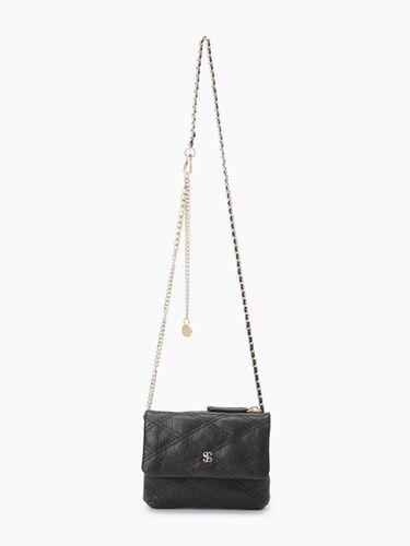 Goat Leather Quilted Mini Crossbody Bag [Black] (SCBG02441BK) - Sisley - Modalova