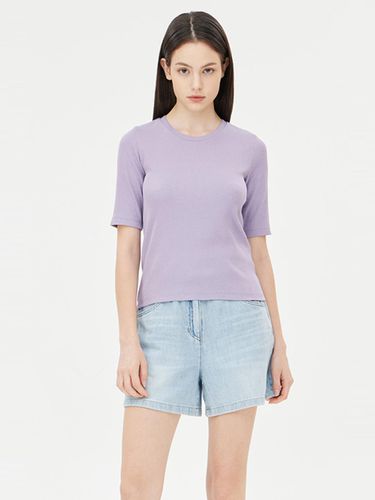 Cotton Blend Regular Fit T-shirt (SATSE1431VO) - Sisley - Modalova