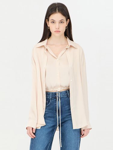 Layered String Two-Way Polyester Blouse (SAWS03441BE) - Sisley - Modalova