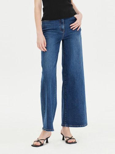 Wide-leg Cotton Blend Denim Pants (SADP05441BL) - Sisley - Modalova