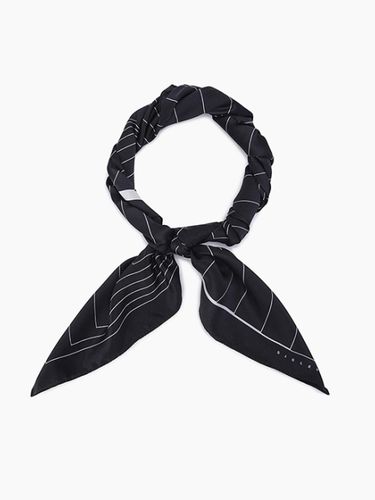 Italian Pure Silk Square Scarf (6U7AWU01SBK) - Sisley - Modalova