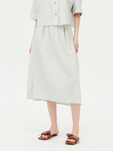 Water Nylon Rayon Long Banding Skirt (SASKE3431LK) - Sisley - Modalova