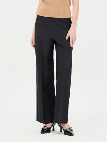 Belt Wide Wool-Touch Polyester Pants (SAPT12441BK) - Sisley - Modalova