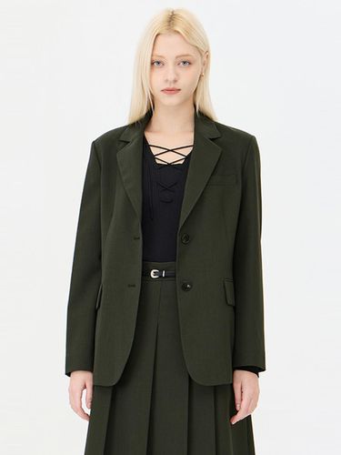 Strap Belt Single Overfit Tailored Jacket (SAJK02441DK) - Sisley - Modalova