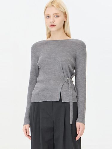 D-Ring String Wool Blend Knit Pullover (SAKP13441MG) - Sisley - Modalova